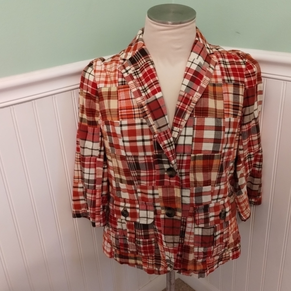 LIZ Claiborne Size Small Plaid Blazer